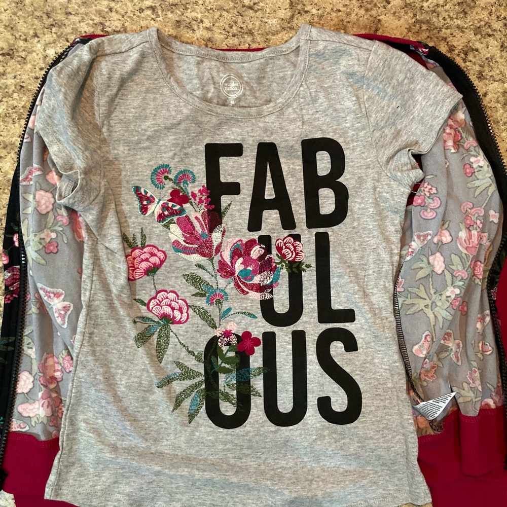 Girls Wonder Nation Sweatshirt - Picture 2 of 2